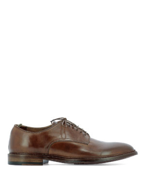 OFFICINE CREATIVE: classiche - Scarpe Derby in pelle marrone