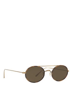 OLIVER PEOPLES: sunglasses - Shai oval sunglasses