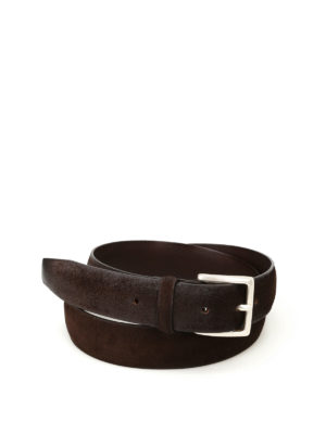 ORCIANI: cinture - Cintura in camoscio spazzolato