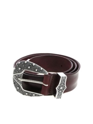 ORCIANI: Ceintures - Ceinture - Rouge