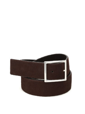 ORCIANI: cinture - Cintura in nabuk reversibile