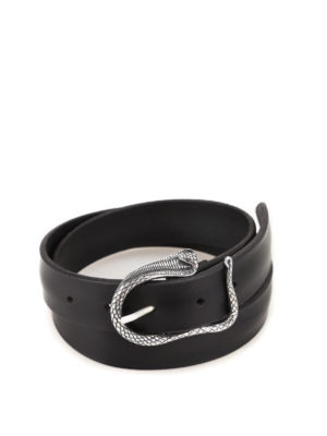 ORCIANI: cinture - Cintura in pelle con fibbia a serpente