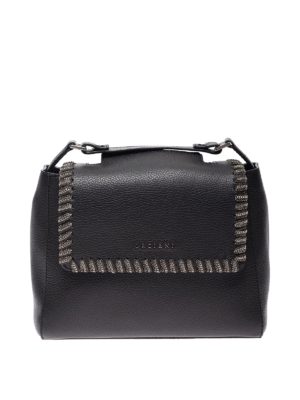 ORCIANI: cross body bags - Sveva chain trimmed black small bag