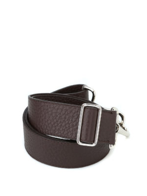 ORCIANI: borse a spalla - Tracolla Soft in pelle testa di moro