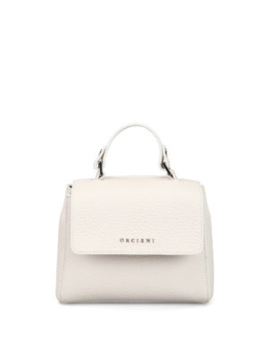 ORCIANI: borse a spalla - Borsa a mano in pelle bianca