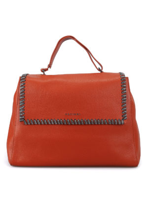 ORCIANI: borse a spalla - Borsa Sveva Chain grande in pelle a grana