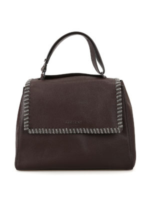 ORCIANI: borse a spalla - Borsa Sveva Chain media in pelle a grana