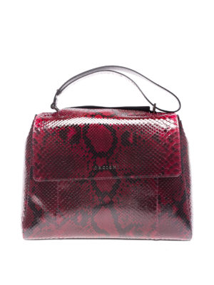 ORCIANI: borse a spalla - Borsa media Sveva Diamond in pitone