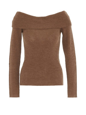 P.A.R.O.S.H.: maglia collo a barchetta - Maglia off the shoulder in lana