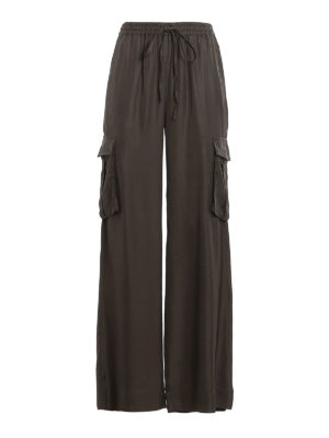 P.A.R.O.S.H.: Pantalones casual - Pantalón Casual - Verde Oscuro