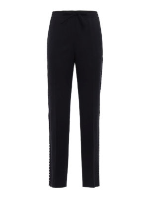 P.A.R.O.S.H.: casual trousers - Lilu studded tracksuit bottoms