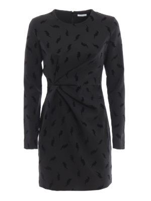 P.A.R.O.S.H.: abiti corti - Mini abito Plock con saette floccate