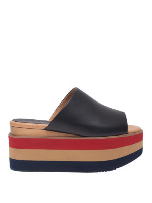 Paloma Barcelò: sandali - Sandali Aiko con zeppa tricolore