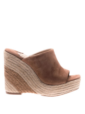 Paloma Barcelò: sandali - Zeppe Mamey in camoscio