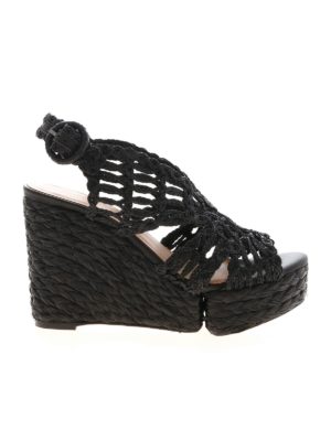 Paloma Barcelò: sandals - Munal wedges in black