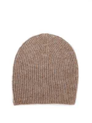 Paolo Fiorillo: berretti - Cappello beige con intreccio in lurex