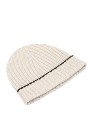 Paolo Fiorillo Capri: beanies - Ribbed cashmere beanie
