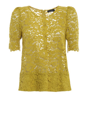 Paolo Fiorillo Capri: blouses - Lime lace blouse