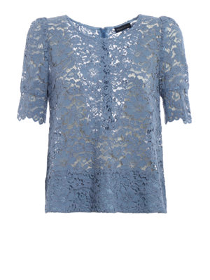 Paolo Fiorillo Capri: blouses - Powder blue lace blouse