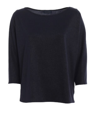Paolo Fiorillo Capri: blouses - Shimmering blue boxy blouse