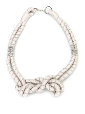 Paolo Fiorillo Capri: Necklaces & Chokers - Embellished wool necklace