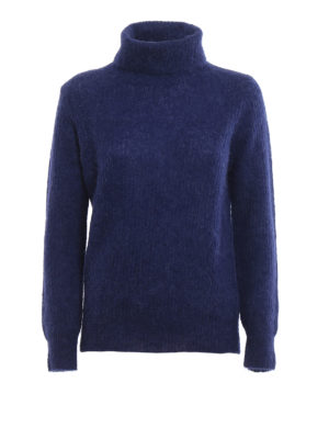 Paolo Fiorillo: Cuellos altos y polos - Suéter Con Cuello Alto - Azul