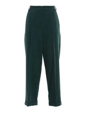 PATRIZIA PEPE: casual trousers - Cady wide trousers