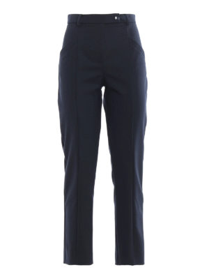 PATRIZIA PEPE: pantaloni casual - Pantaloni a sigaretta in misto lana