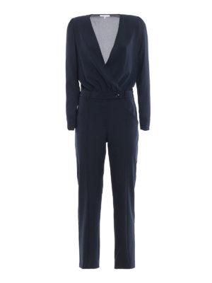 PATRIZIA PEPE: tute - Tuta a maniche lunghe con scollo a V