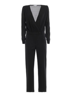 PATRIZIA PEPE: tute - Tuta a maniche lunghe con scollo a V