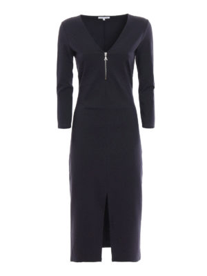 PATRIZIA PEPE: abiti al ginocchio - Abito a tubino in jersey con spacco