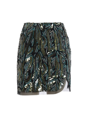 PATRIZIA PEPE: Minifaldas - Minifalda - Verde Oscuro