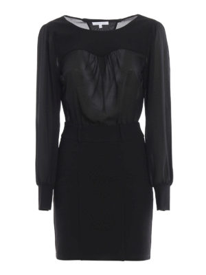 PATRIZIA PEPE: abiti corti - Abitino in georgette e jersey