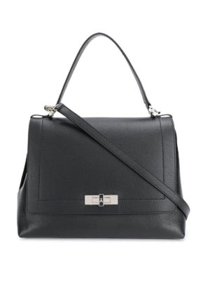 PATRIZIA PEPE: shoulder bags - Secret Fly leather large bag