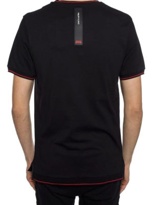 PHILIPP PLEIN: t-shirt online - T-shirt nera con placca logo