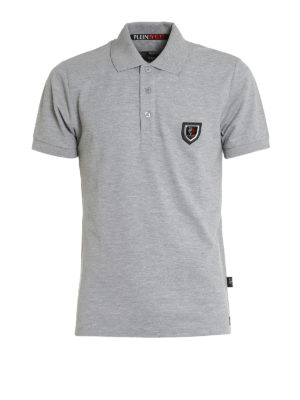 PHILIPP PLEIN: polo - T-shirt Louise in cotone piqué