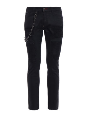PHILIPP PLEIN: jeans dritti