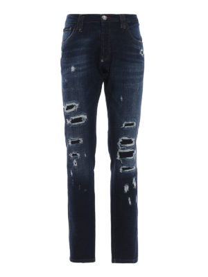 PHILIPP PLEIN: jeans dritti