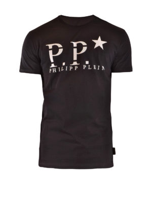 PHILIPP PLEIN: t-shirts - Logo print T-shirt