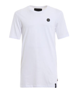 PHILIPP PLEIN: t-shirt - T-shirt bianca Original Black Cut