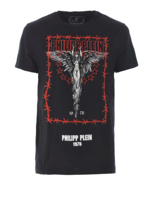 PHILIPP PLEIN: t-shirt - T-shirt Platinum Cut Angel