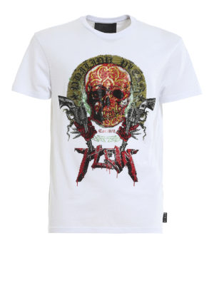PHILIPP PLEIN: t-shirts - Round Neck SS Rock PP T-shirt
