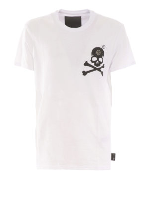 PHILIPP PLEIN: t-shirts - Skull print T-shirt