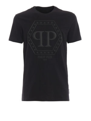 PHILIPP PLEIN: t-shirt - T-shirt bianca a manica corta Statement