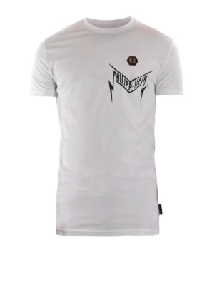 PHILIPP PLEIN: t-shirts - Thunder cotton t-shirt