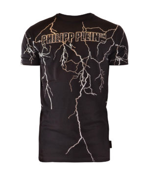 PHILIPP PLEIN: t-shirts - Thunder print t-shirt