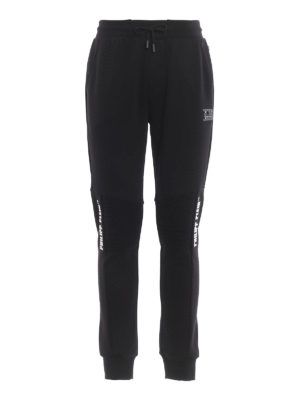 PHILIPP PLEIN: tracksuit bottoms - Statement logo plaque joggers