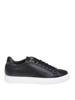 PHILIPP PLEIN: sneakers - Sneaker basse in pelle nera