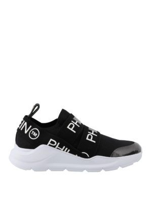 PHILIPP PLEIN: sneakers - Sneaker slip-on Runner nera