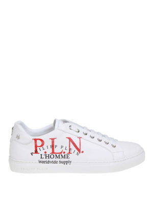 PHILIPP PLEIN: sneakers - Sneaker low-top P.L.N. in nappa